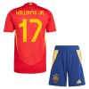 Conjunto (Camiseta+Pantalón Corto) España Williams JR 17 Primera Equipación Euro 2024 - Niño